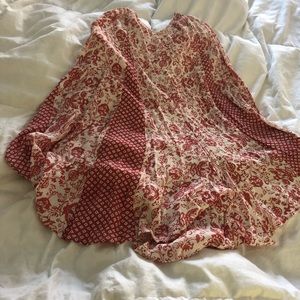 GF Urban Outfitters Red and White Pattern Romper